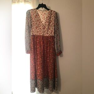 Floral Long Sleeve Dress